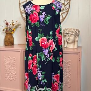 Jessica Howard size 18W Floral Sleeveless Dress